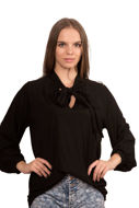 Picture of Ženska bluza dugih rukava - vezanje oko vrata -Outlet