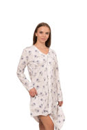 Picture of Women's nightdress with buckles and flower print - Outlet