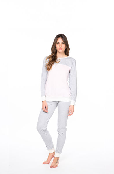 Picture of Women's cotton long-sleeved pajamas 