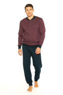 Picture of Men's long-sleeved pajamas with buttons 