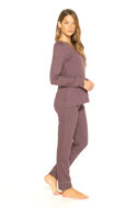 Picture of Women's long modal pajamas with a "V" neckline 