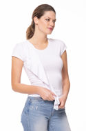 Picture of Galeb women's short sleeve t-shirt with frill