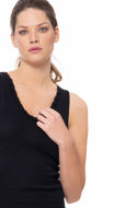 Picture of Ženska potkošulja na naramenice s čipkom