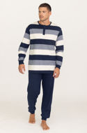 Picture of  Men's long-sleeved pajamas with buttons 