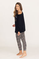 Picture of Galeb long pajama with leopard print