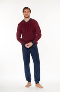 Picture of Muška pidžama od frotira s gumbima