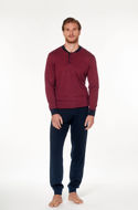 Picture of Muška pidžama dugih rukava s gumbima