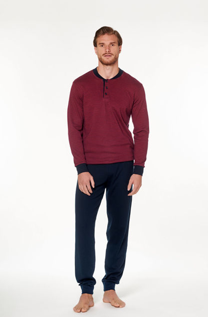 Picture of Muška pidžama dugih rukava s gumbima