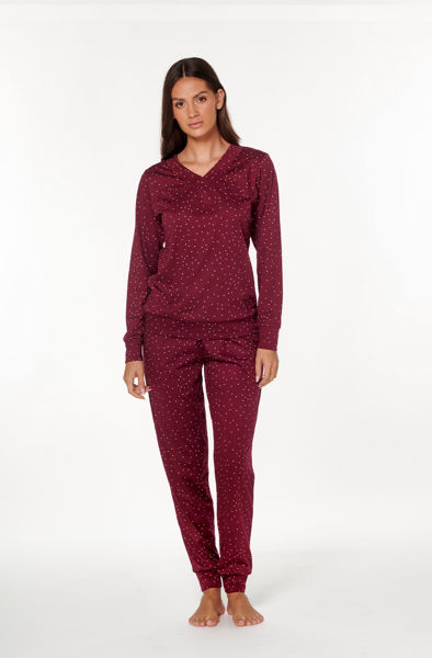 Picture of Ženska pamučna pidžama s cvjetnim printom Galeb