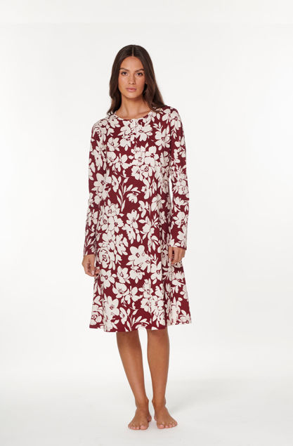 Picture of Ženska spavaćica dugih rukava s gumbima Galeb