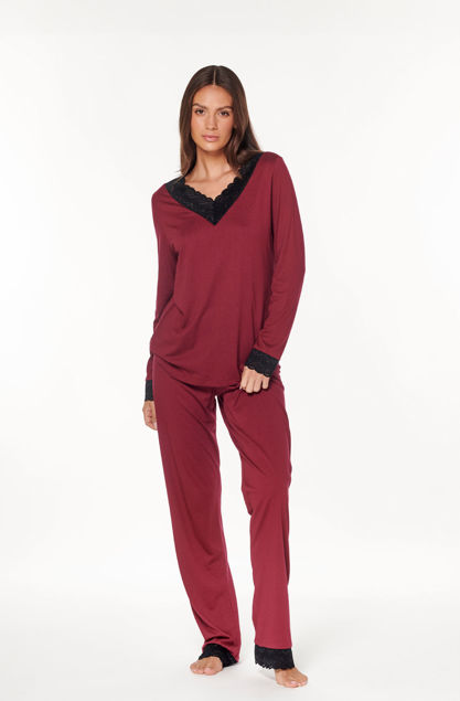 Picture of Ženska pidžama crna čipka