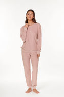 Picture of Ženska pidžama od frotira s gumbima Galeb