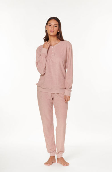 Picture of Ženska pidžama od frotira s gumbima Galeb