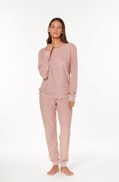 Picture of Ženska pidžama od frotira s gumbima Galeb