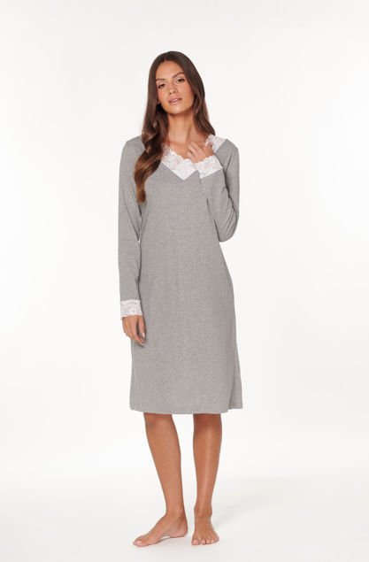 Picture of Ženska spavaćica dugi rukav V izrez