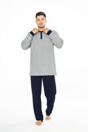 Picture of Muška pamučna pidžama s gumbima