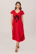 Picture of Ženska haljina kratkih rukava širokog kroja
