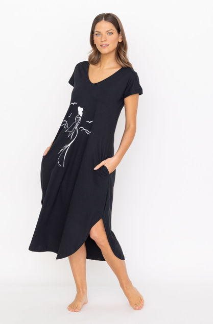 Picture of Ženska haljina kratkih rukava širokog kroja